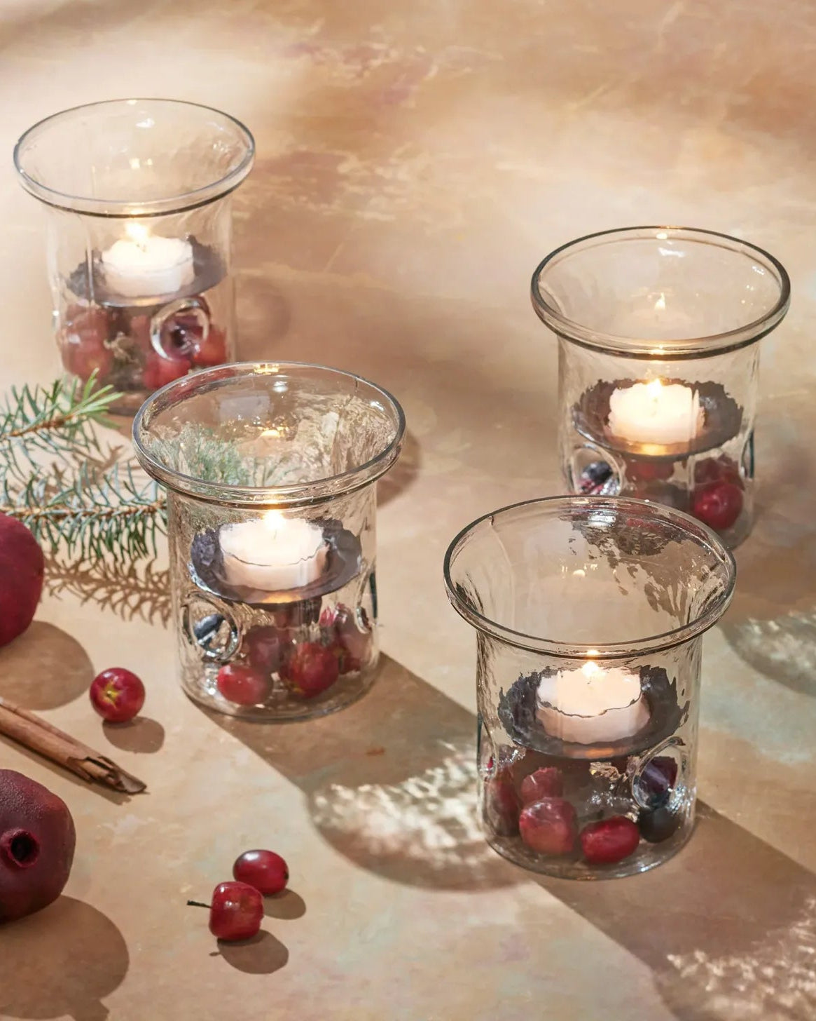 Blown Glass Votive Set — Set of 4