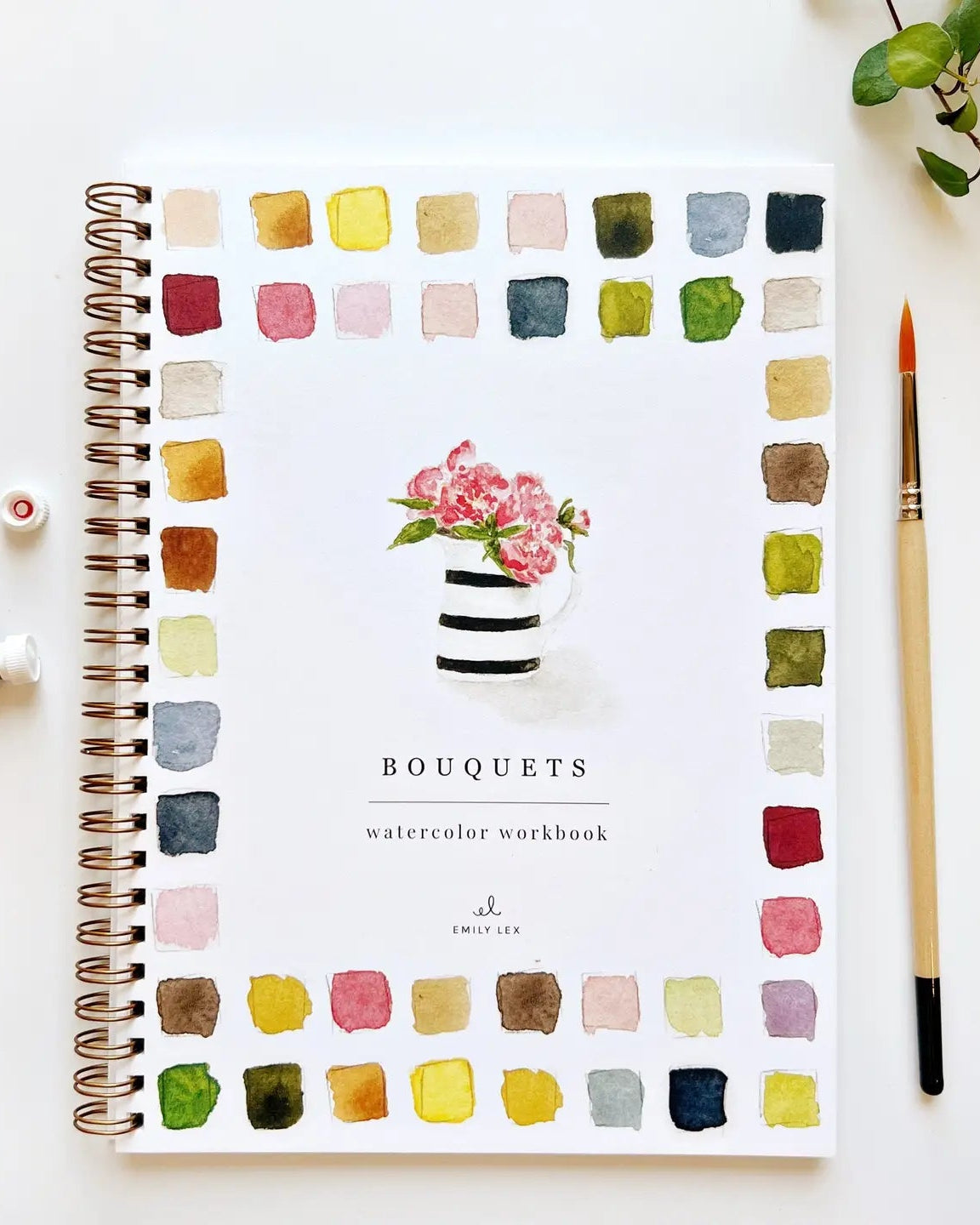 Bouquets Watercolor Workbook