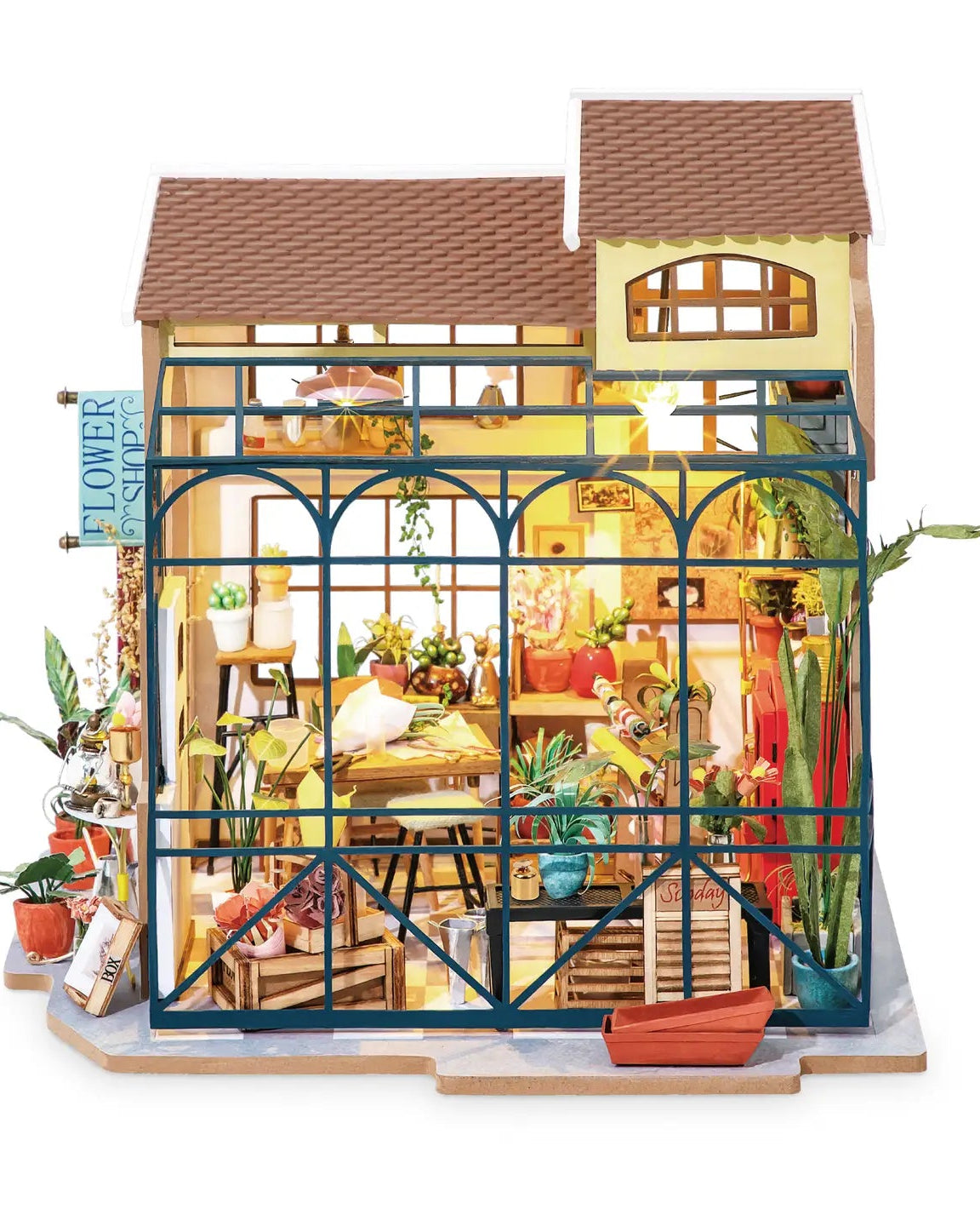 DIY Miniature House Kit – “Bloom & Blossom Flower Shop”
