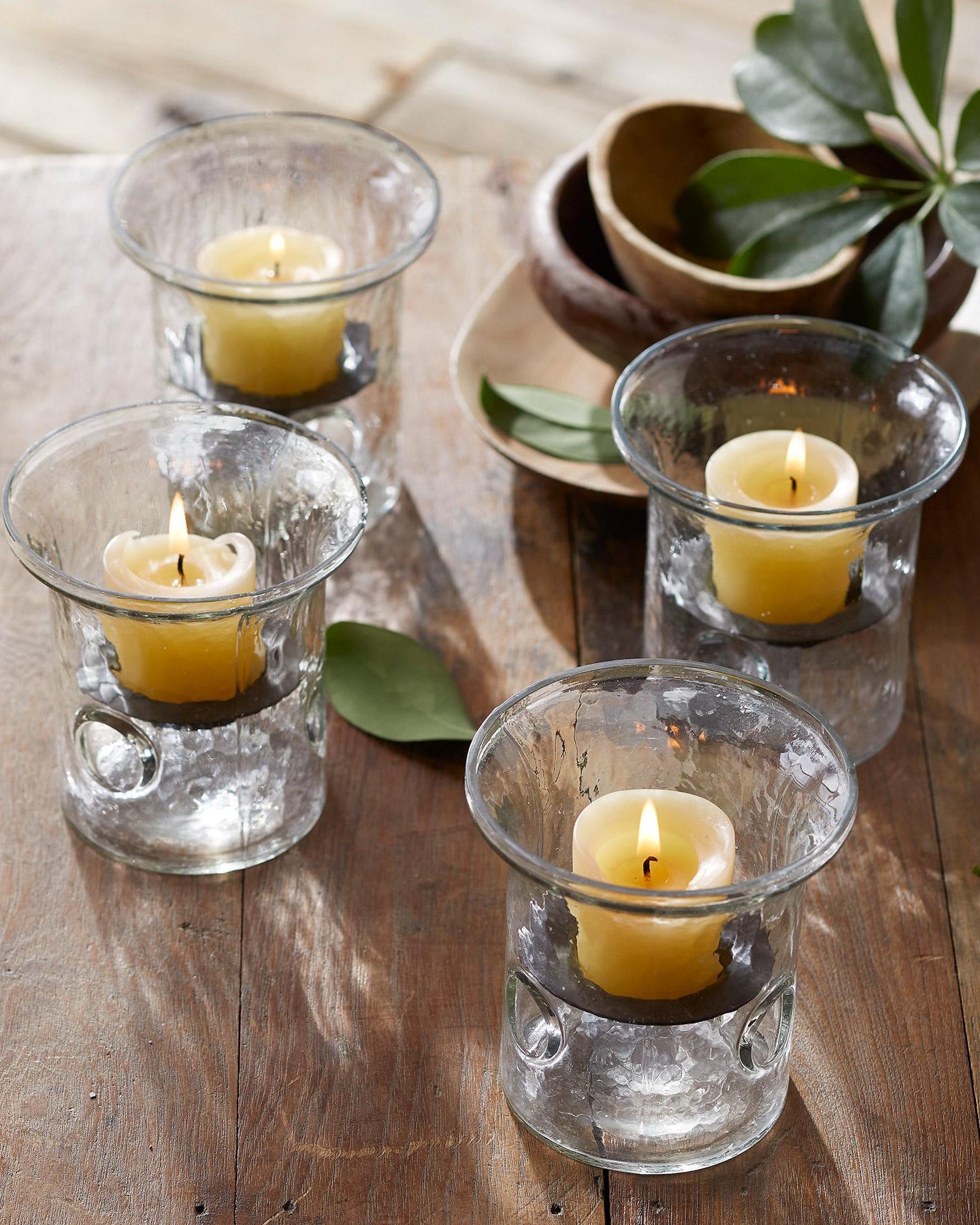 Blown Glass Votive Set — Set of 4