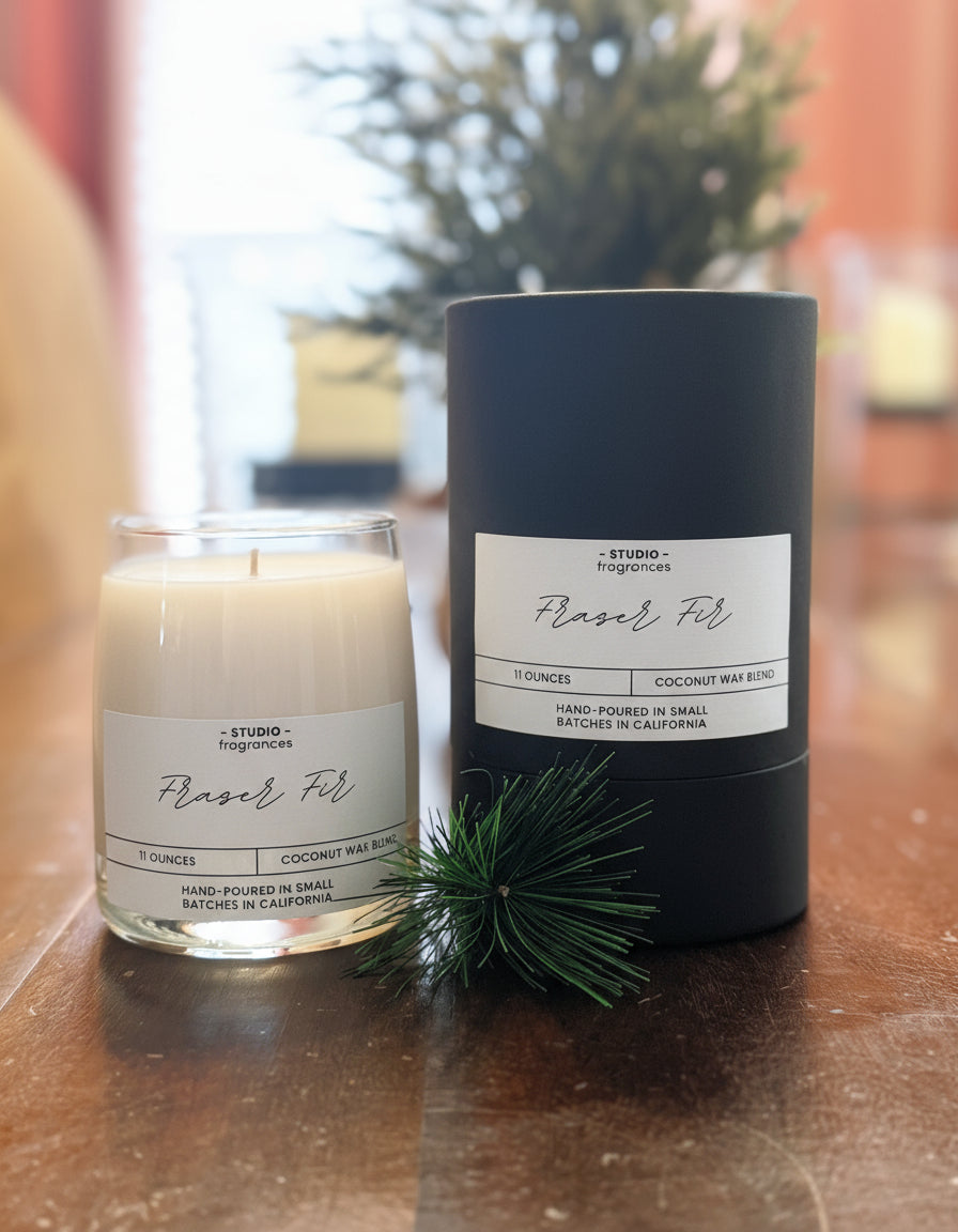 Fraser Fir Candle – Hand-Poured in Italian Glass