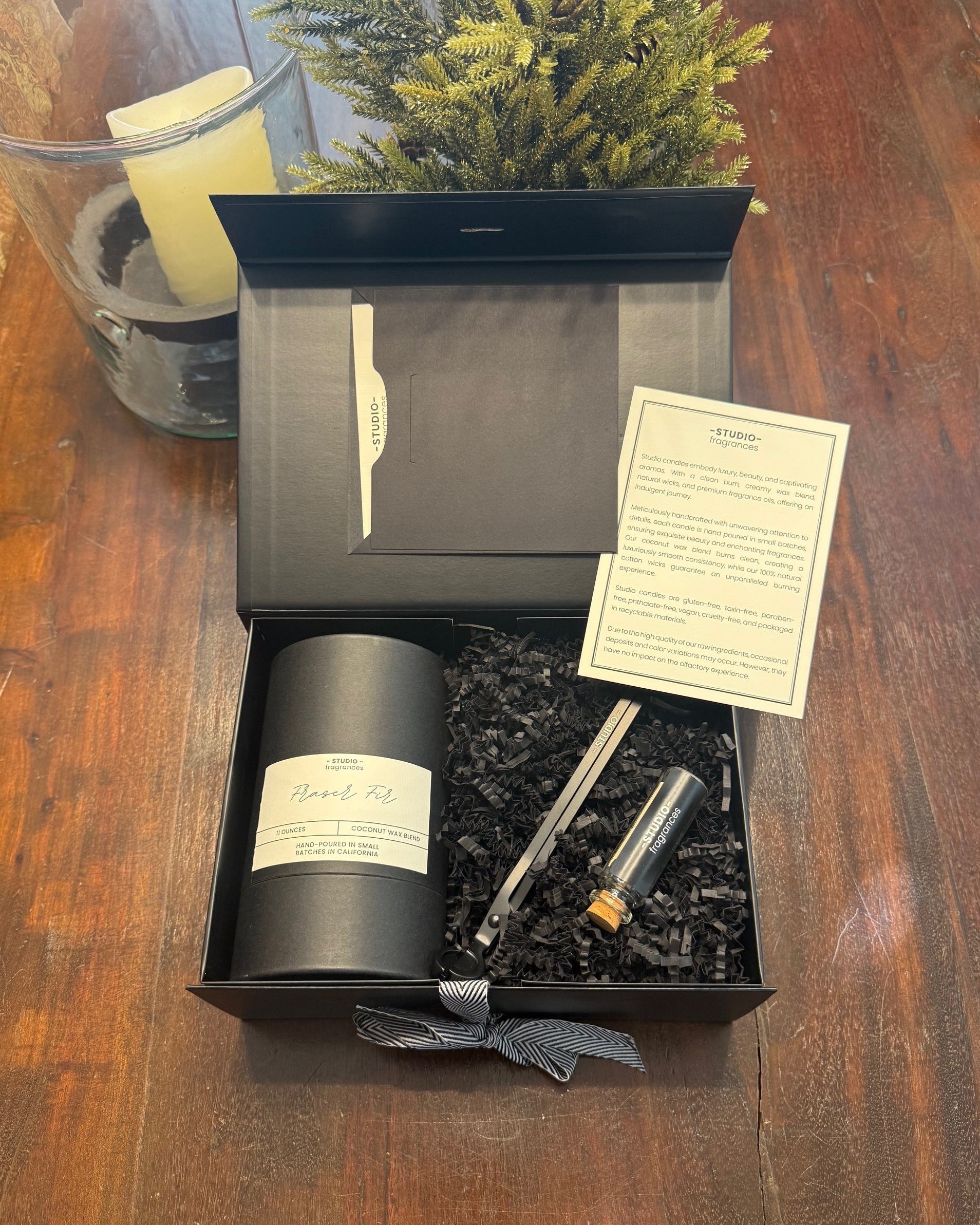 Fraser Fir Candle Gift Box – Hand-Poured in Italian Glass