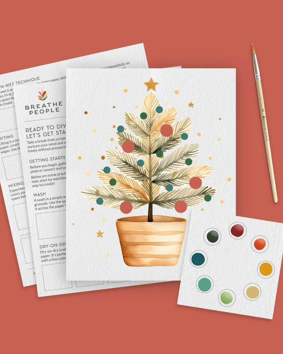 Limited Edition O Tannenbaum – Holiday Watercolor Art Kit