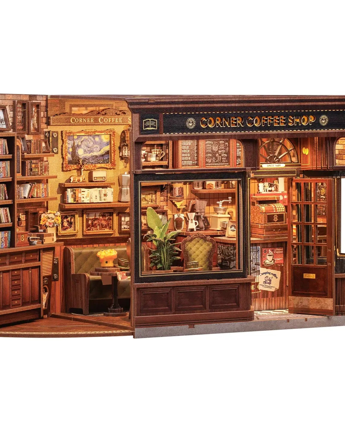 DIY Book Nook Kit – Corner Coffee Shop