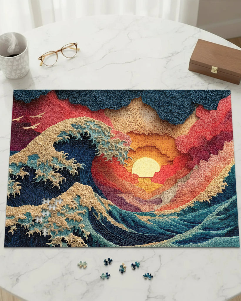 The Great Wave Puzzle - 1000 Piece Art Puzzle