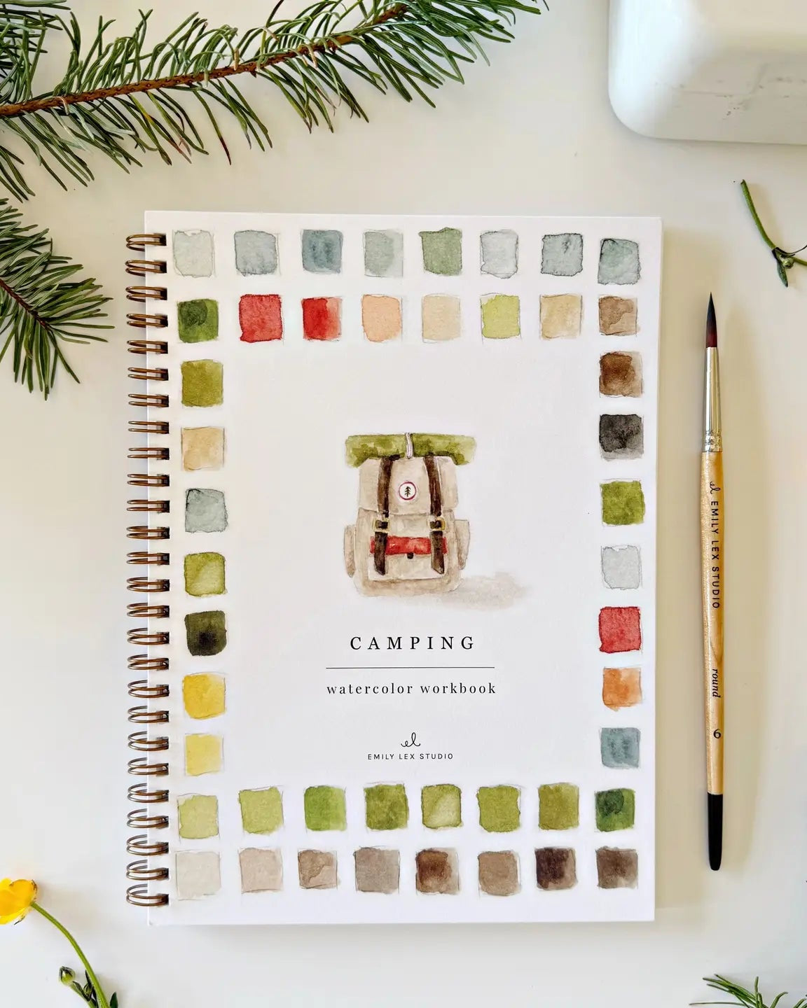 Camping Watercolor Workbook