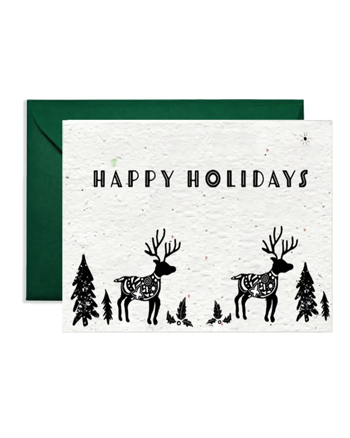 Winter Wonder Deer Seed Paper Card