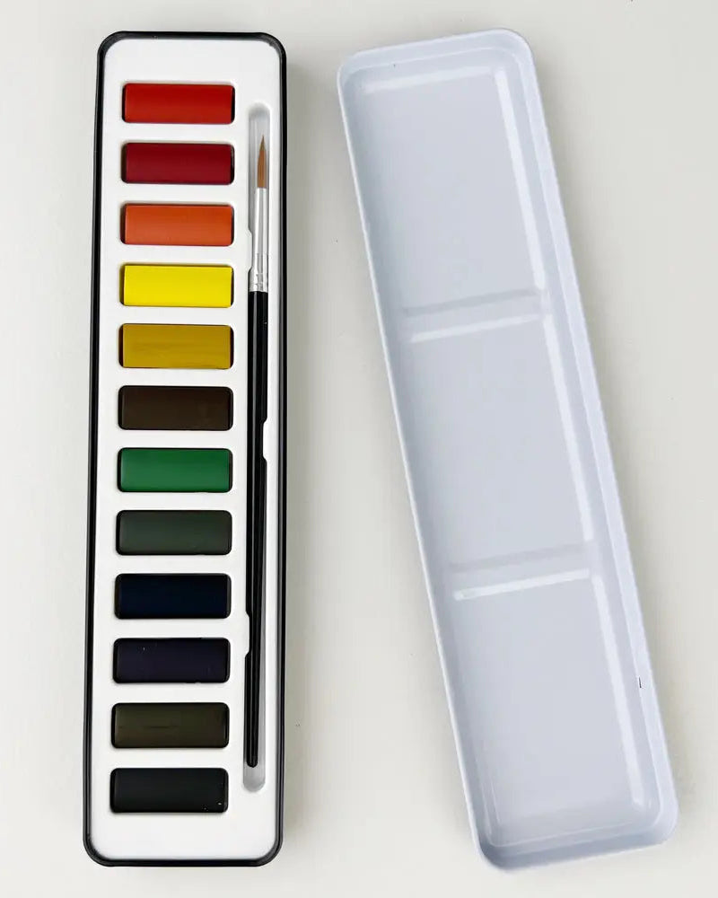 Watercolor Paint Set with Brush