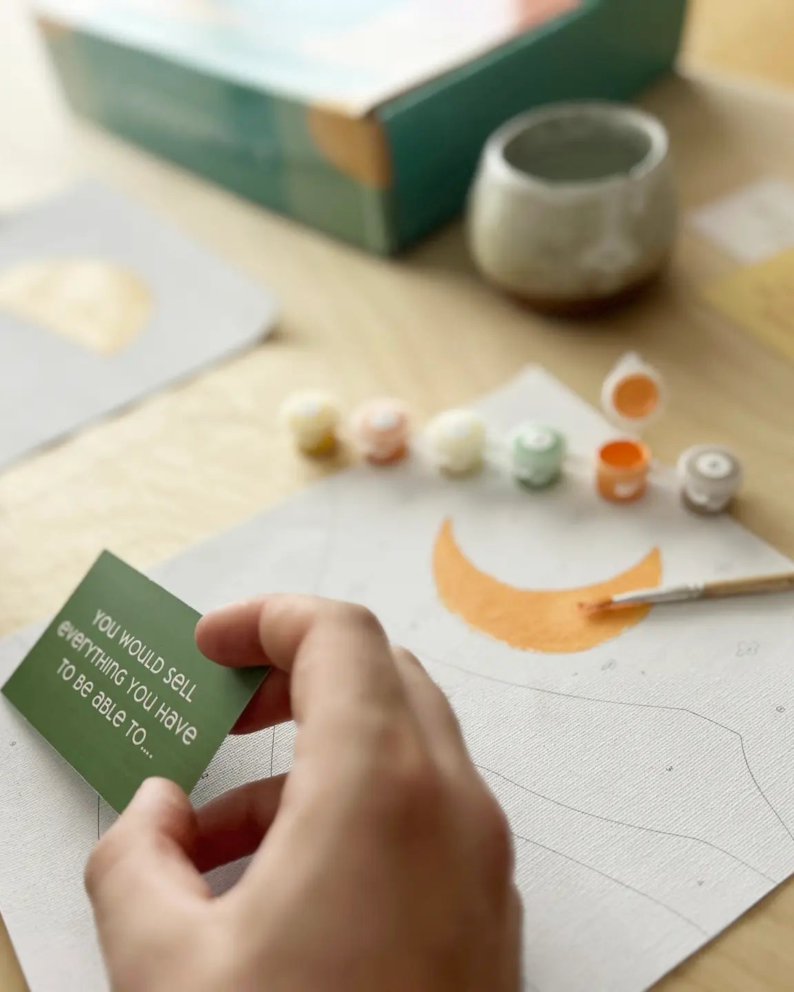 Moonlit Muse – Deluxe Date Night Paint By Number Kit