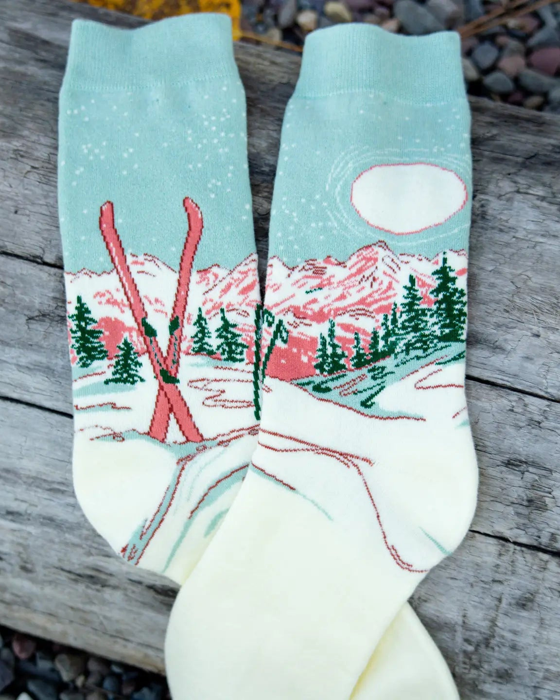 Moonlight Ski – Unisex Socks