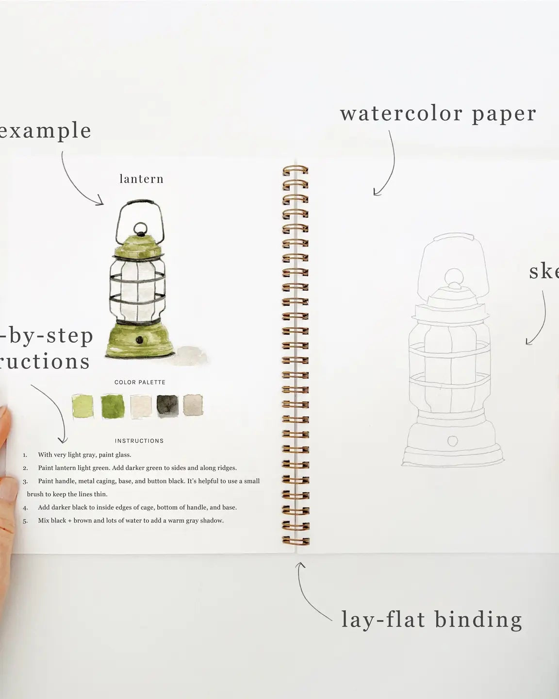 Camping Watercolor Workbook