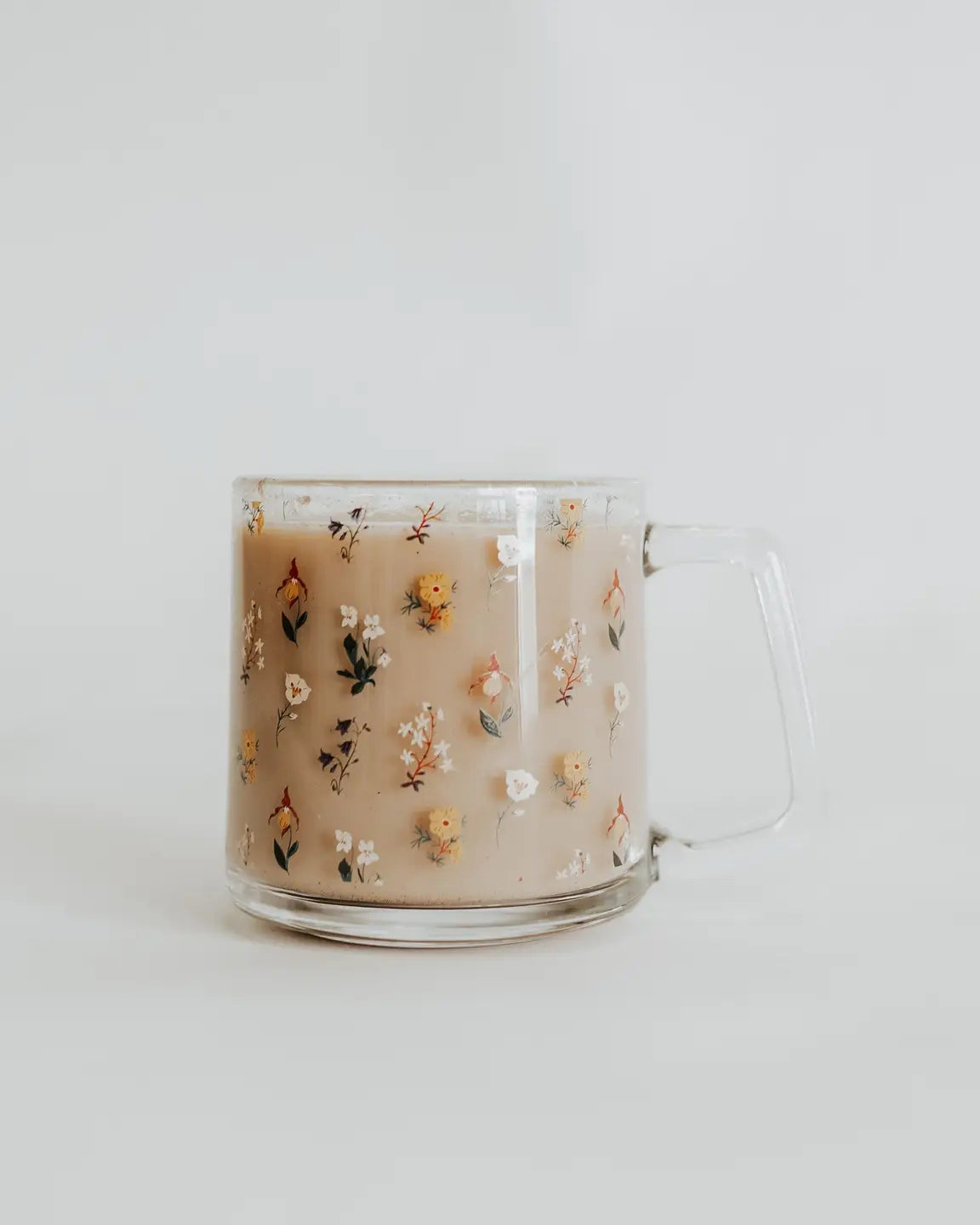 Mountain Wildflower Glass Mug