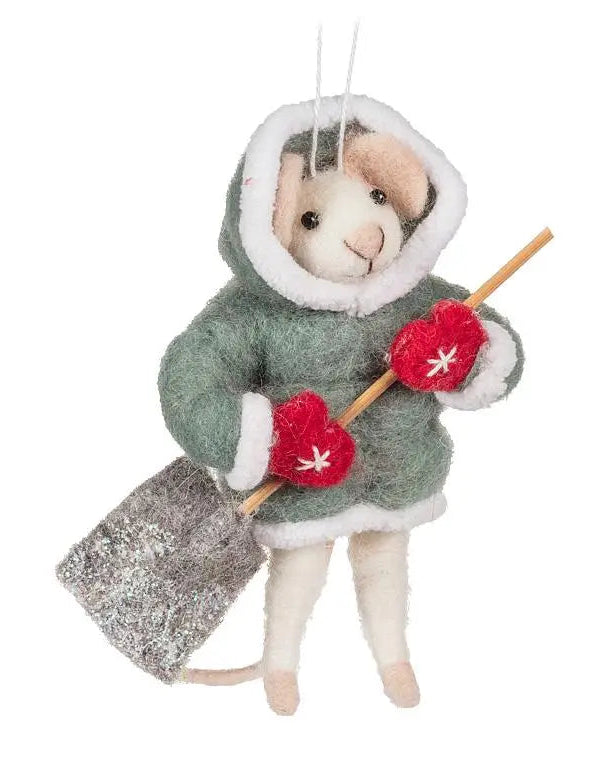 Winter Helper Mouse Ornament