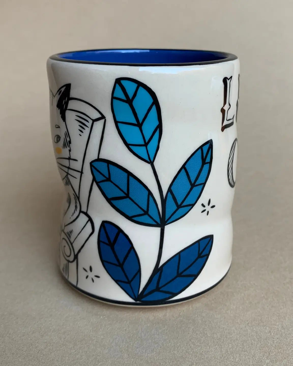 Lucky Cat & Mouse Cup – Large Mug