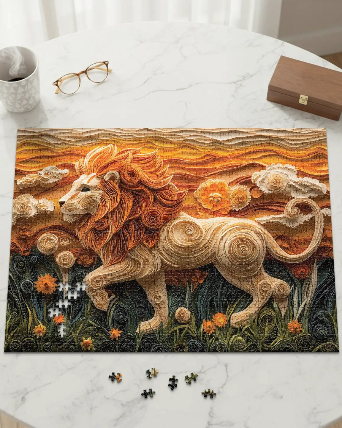 Golden Lion – 1000-Piece Art Puzzle