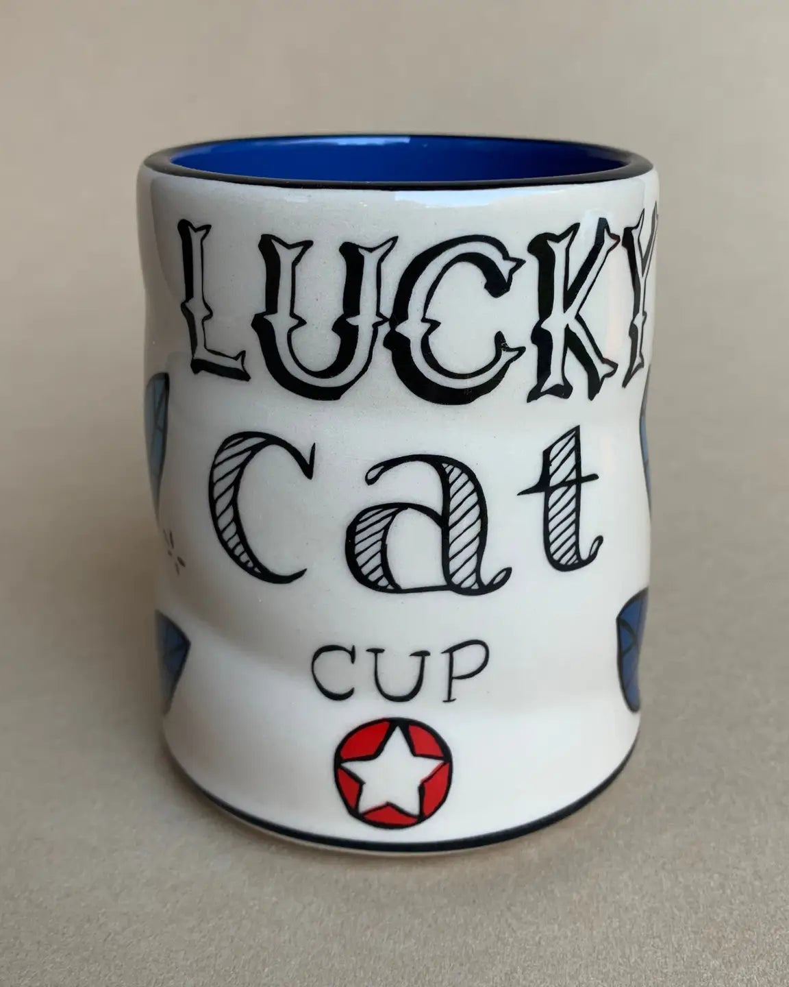 Lucky Cat & Mouse Cup – Large Mug