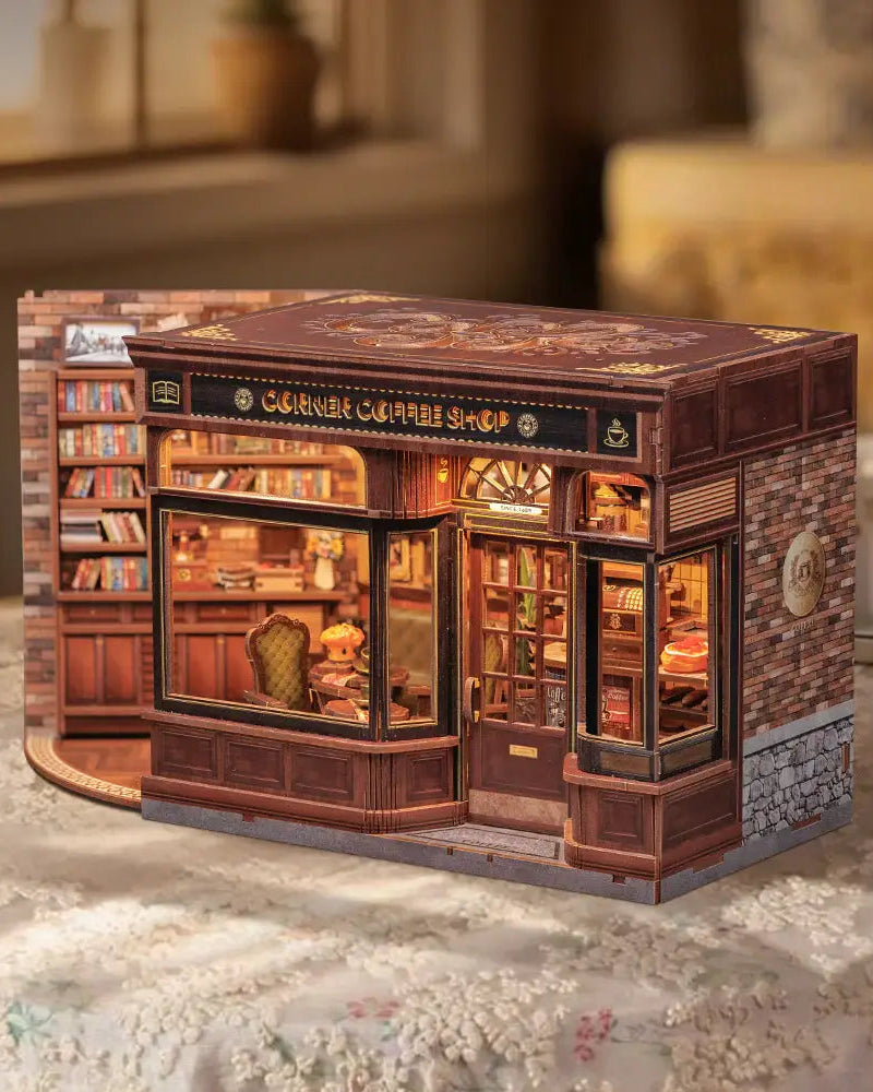 DIY Book Nook Kit – Corner Coffee Shop