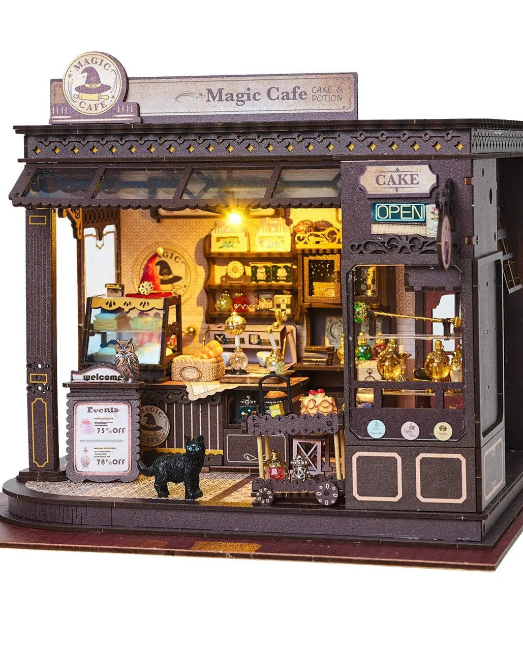 DIY Miniature House Kit – “Magic Café”