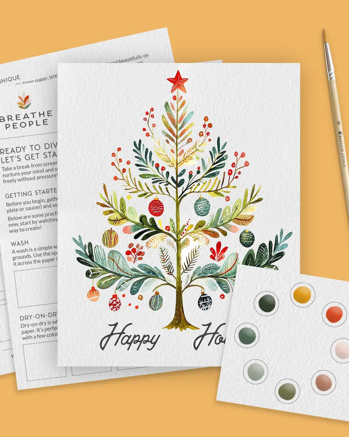 All-in-One Watercolor Kit – Scandinavian Tree