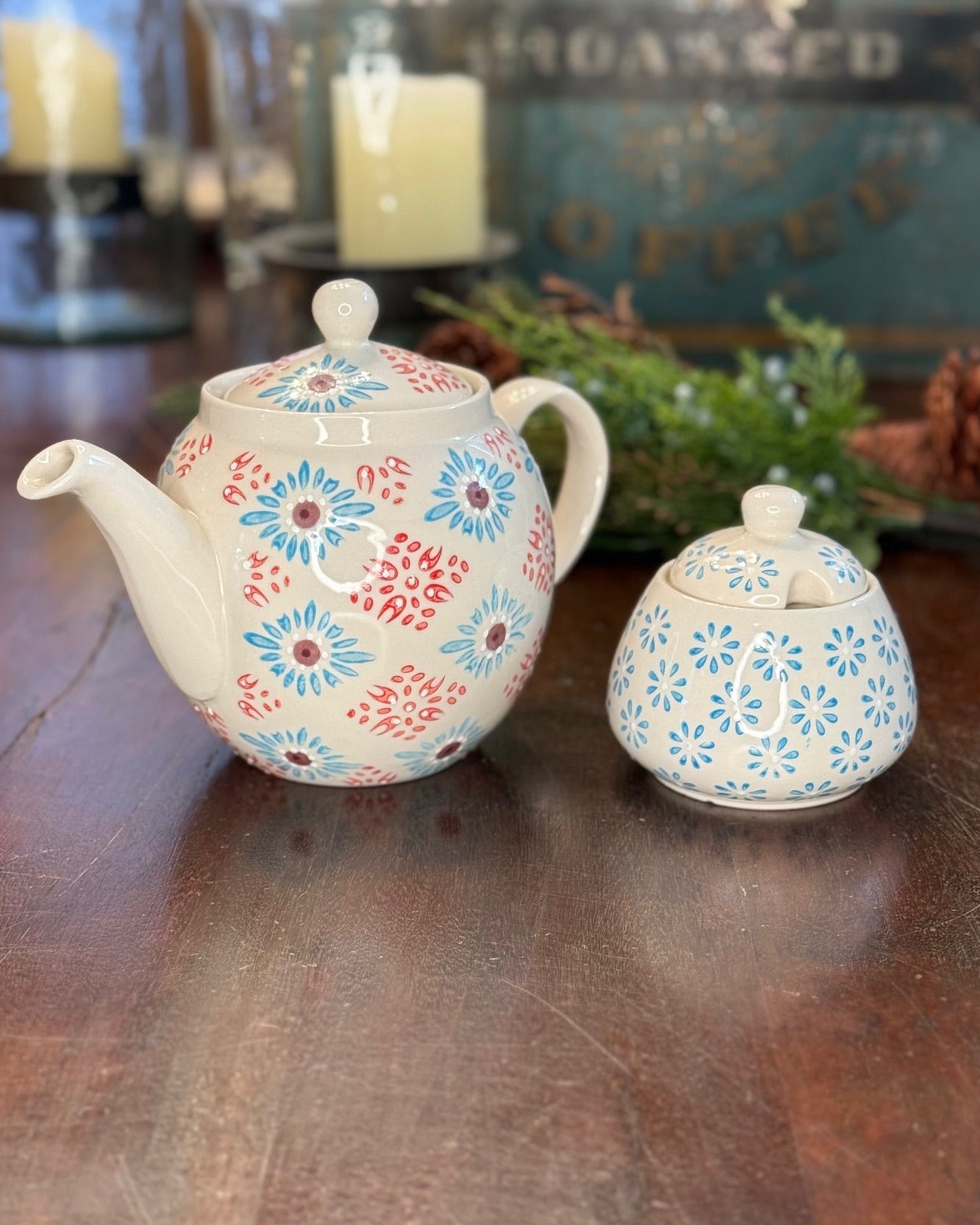 Chehoma Vintage-Inspired Teapot & Sugar Set – Limited Edition