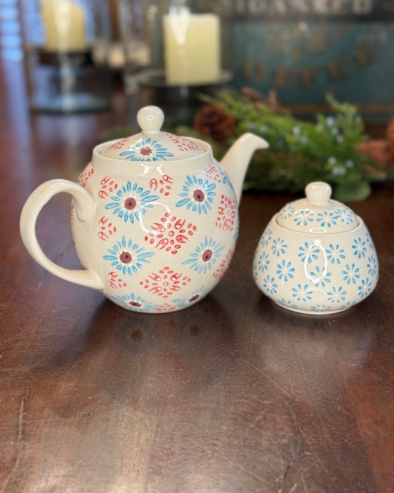 Chehoma Vintage-Inspired Teapot & Sugar Set – Limited Edition