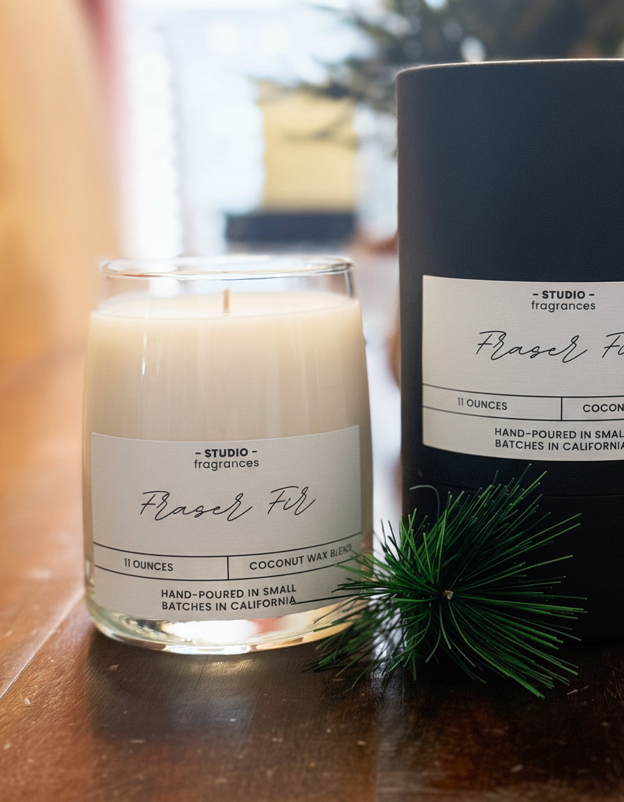 Fraser Fir Candle – Hand-Poured in Italian Glass