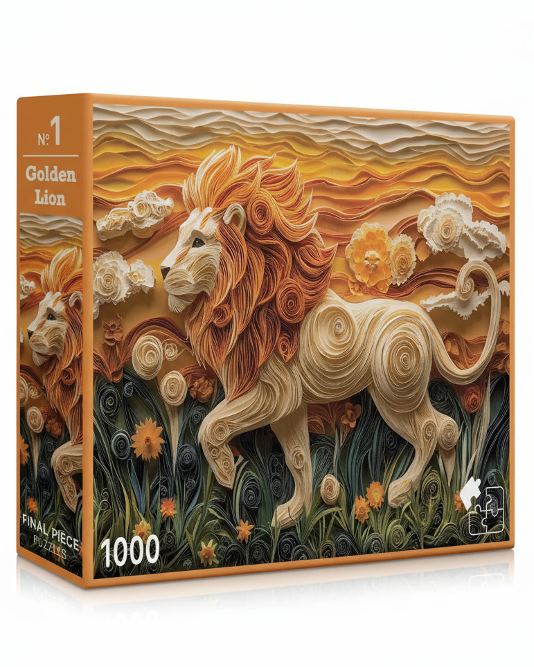 Golden Lion – 1000-Piece Art Puzzle