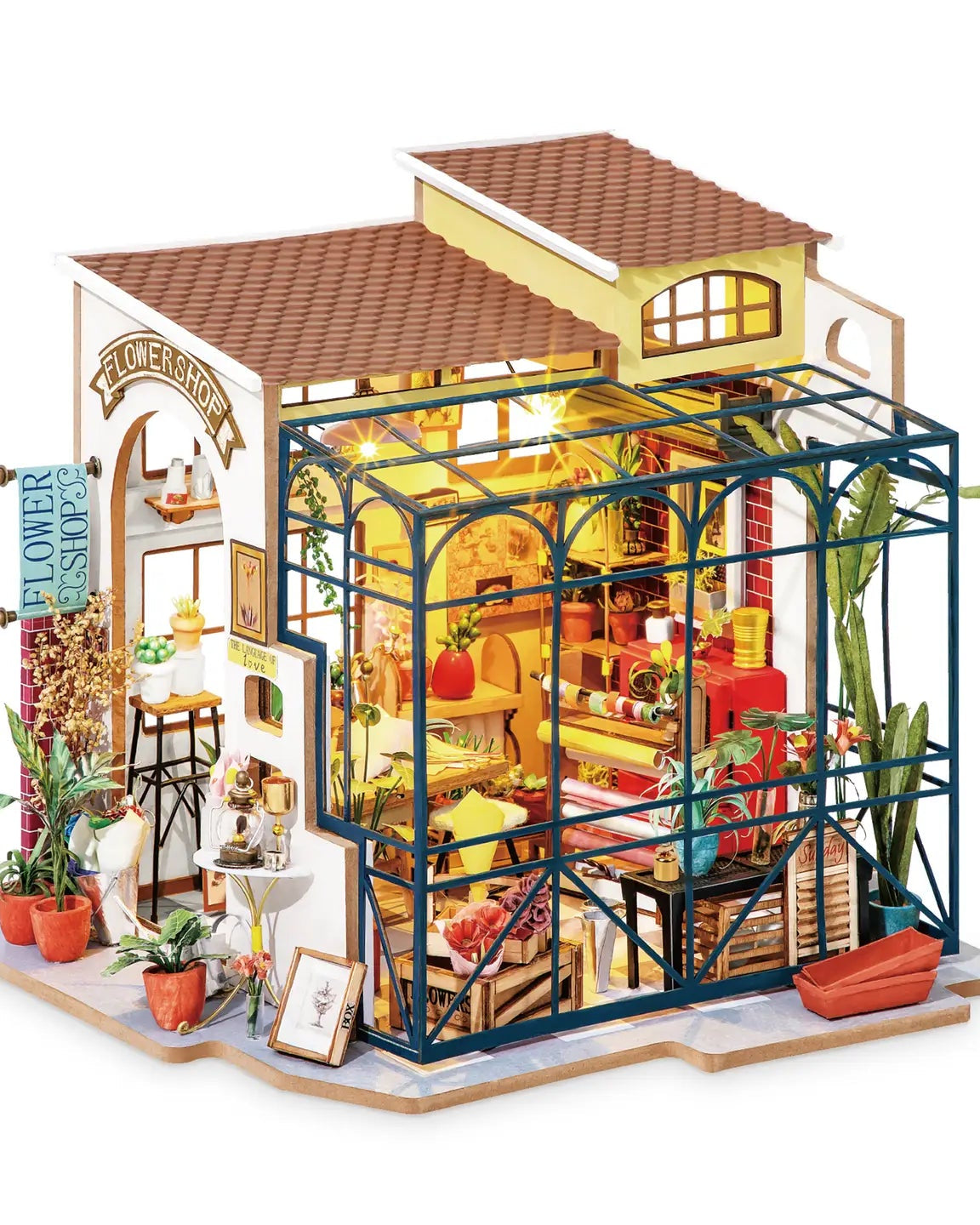 DIY Miniature House Kit – “Bloom & Blossom Flower Shop”