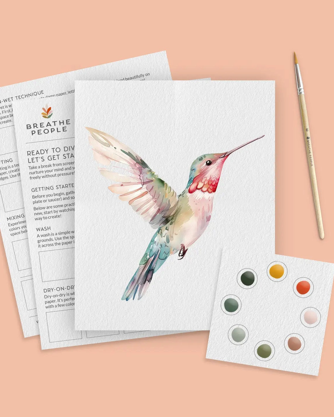 Hummingbird Muse – Watercolor Painting Kit