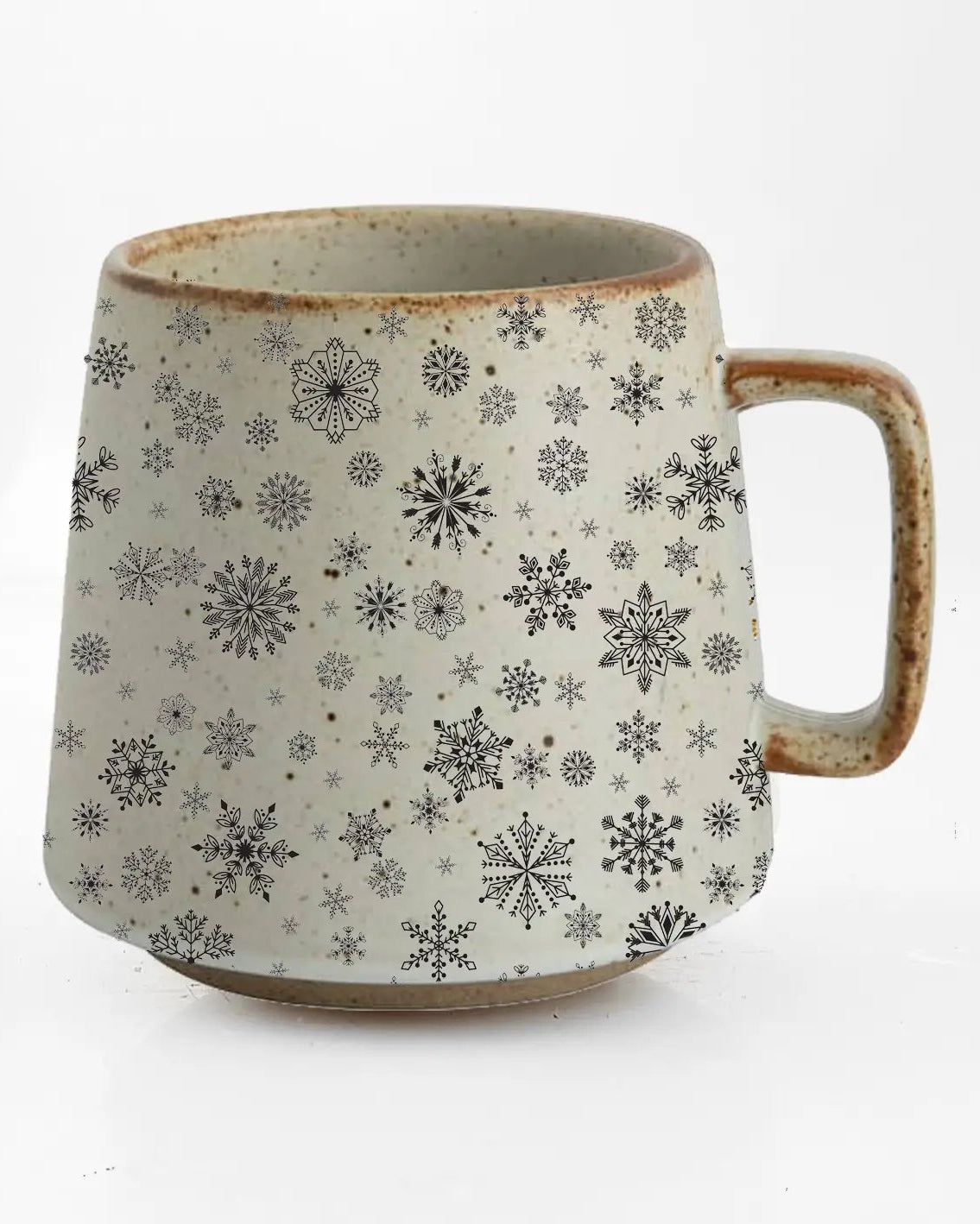 Snowflake Story Mug - Hand-Drawn Snowflake Design